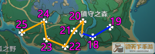 原神绯樱绣球采集路线图攻略2022