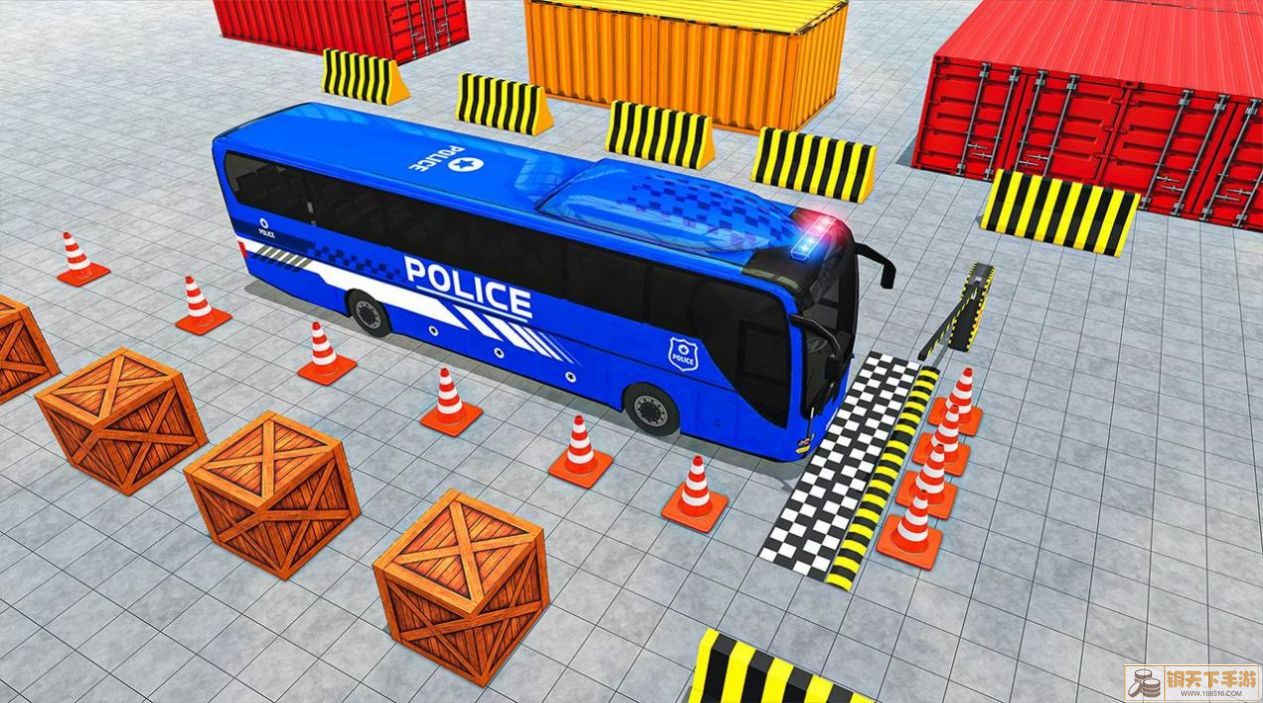 警察巴士停车