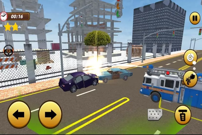 消防车模拟救援图1