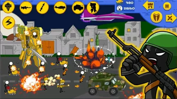 Stickman War Simulator：Modern安卓官方版图0