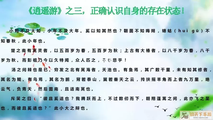 逍遥游穷发之北有冥海者翻译