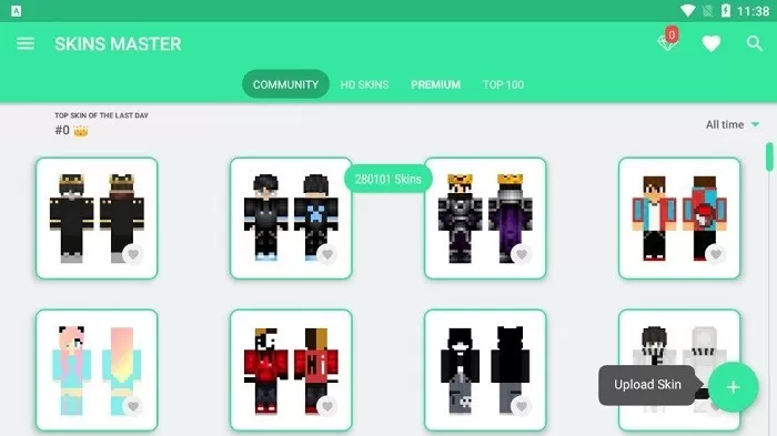 我的世界皮肤大师(SKINS MASTER for Minecraft)安卓版下载app图0