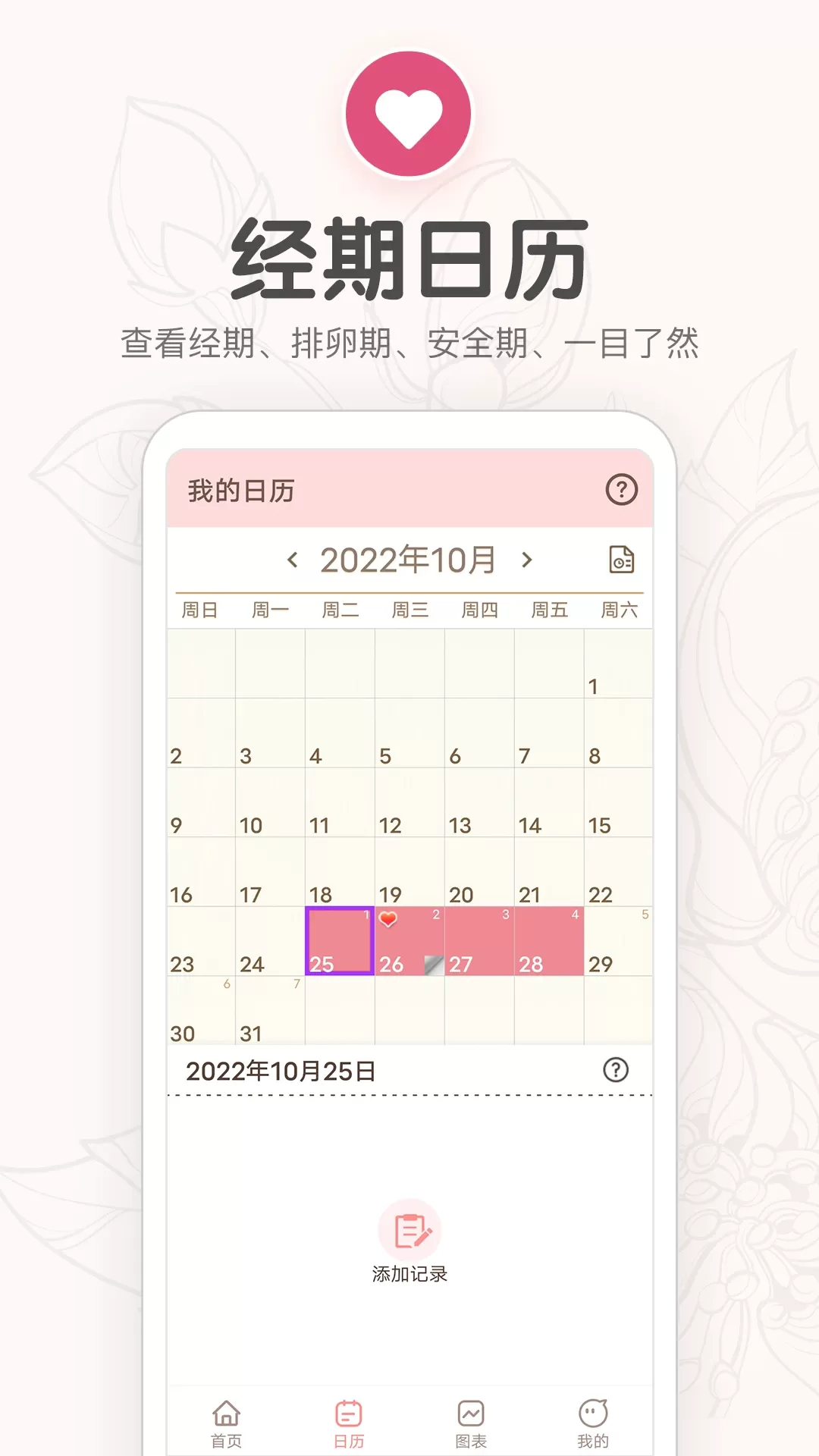 月经期提醒日历下载最新版本图2