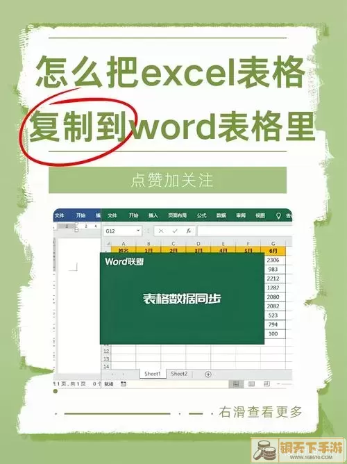 Excel表格插入Word示例