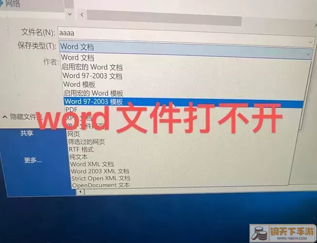 WPS与Word的文件格式示意图