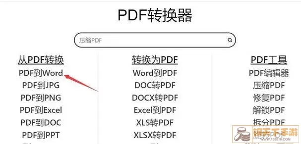 PDF转换工具示意图